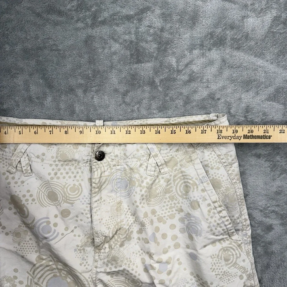 Jordan Cargo Shorts Beige Abstract Print Baggy Size 38R